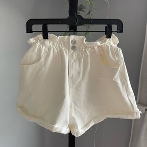 princess polly white denim shorts